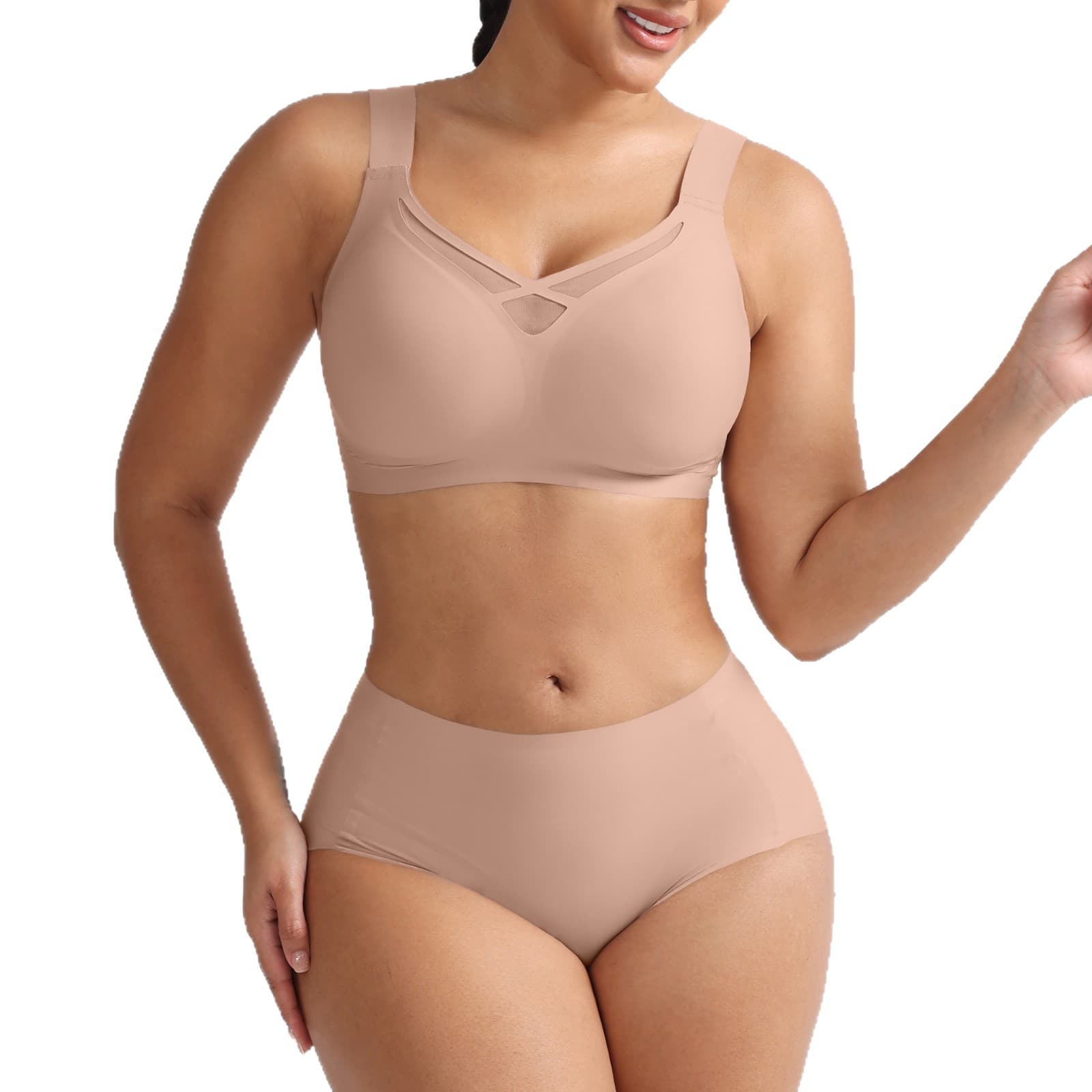 Soutien-gorge sans couture push-up large buste, confort et maintien 5