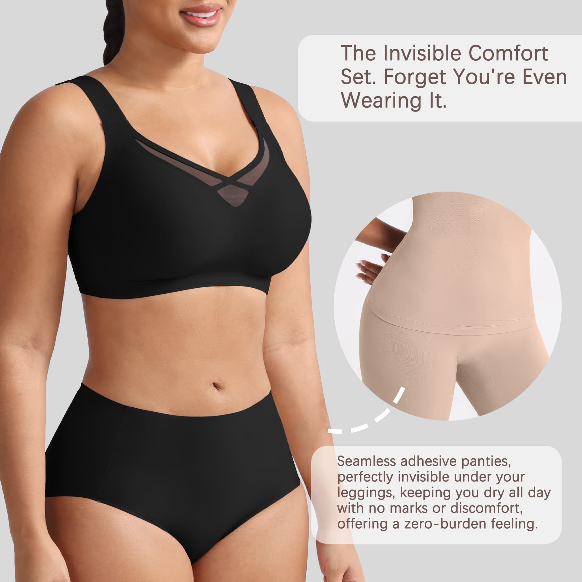 Soutien-gorge sans couture push-up large buste, confort et maintien 4